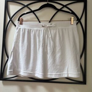 VENUS Terry White coverup Skirt
